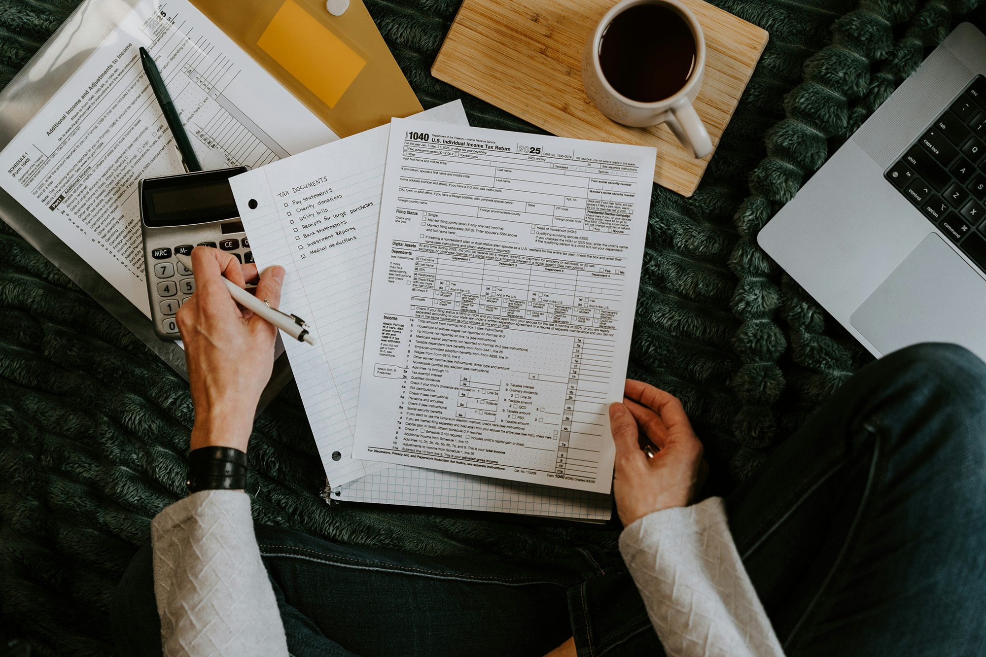 Account transcript pages showing assessment dates for several years