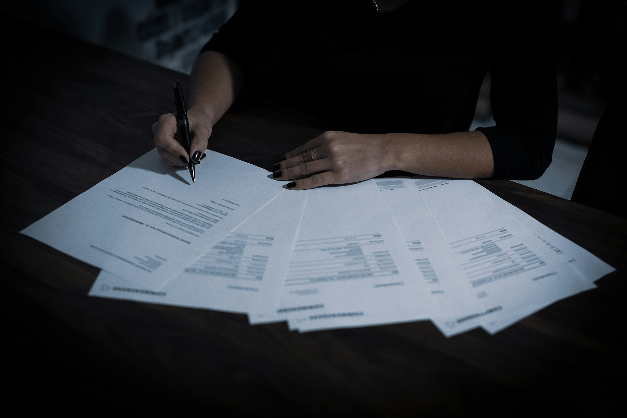 Supporting records assembled to substantiate allowable living expenses